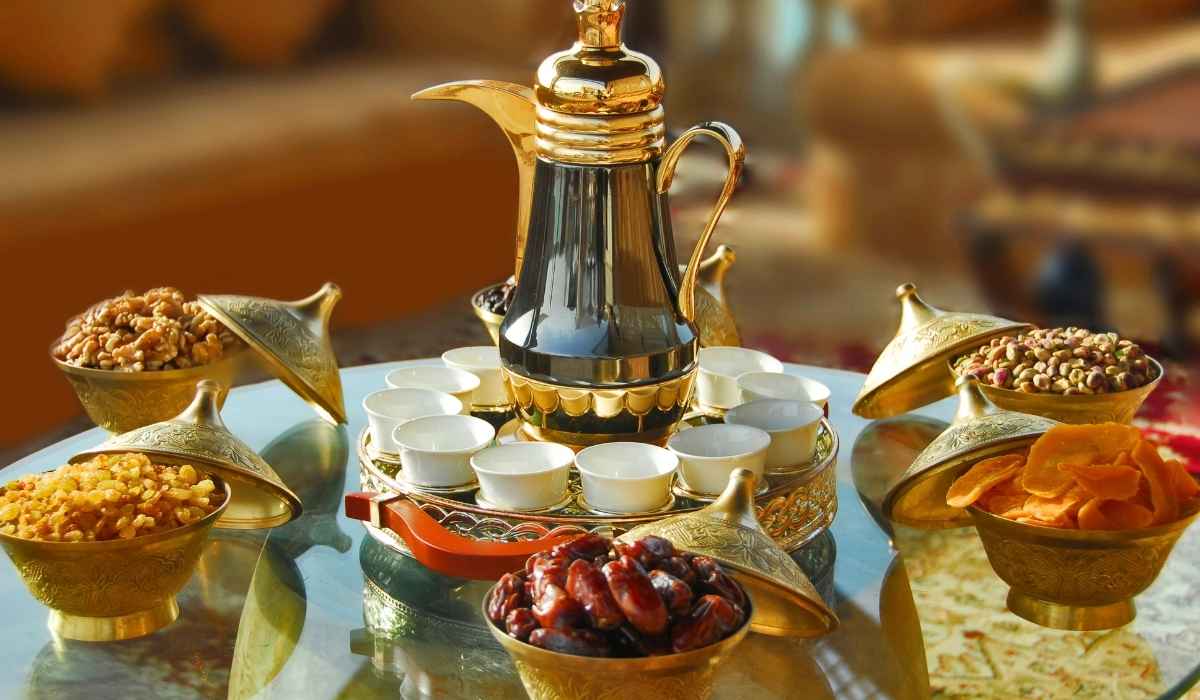 Arabic coffee with dates from dubai