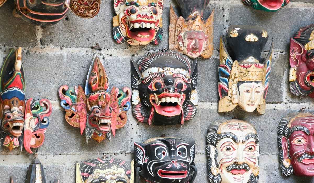 Balinese masks as souvenirs