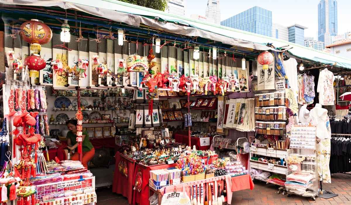 Shopping in ChinaTown, Singapore